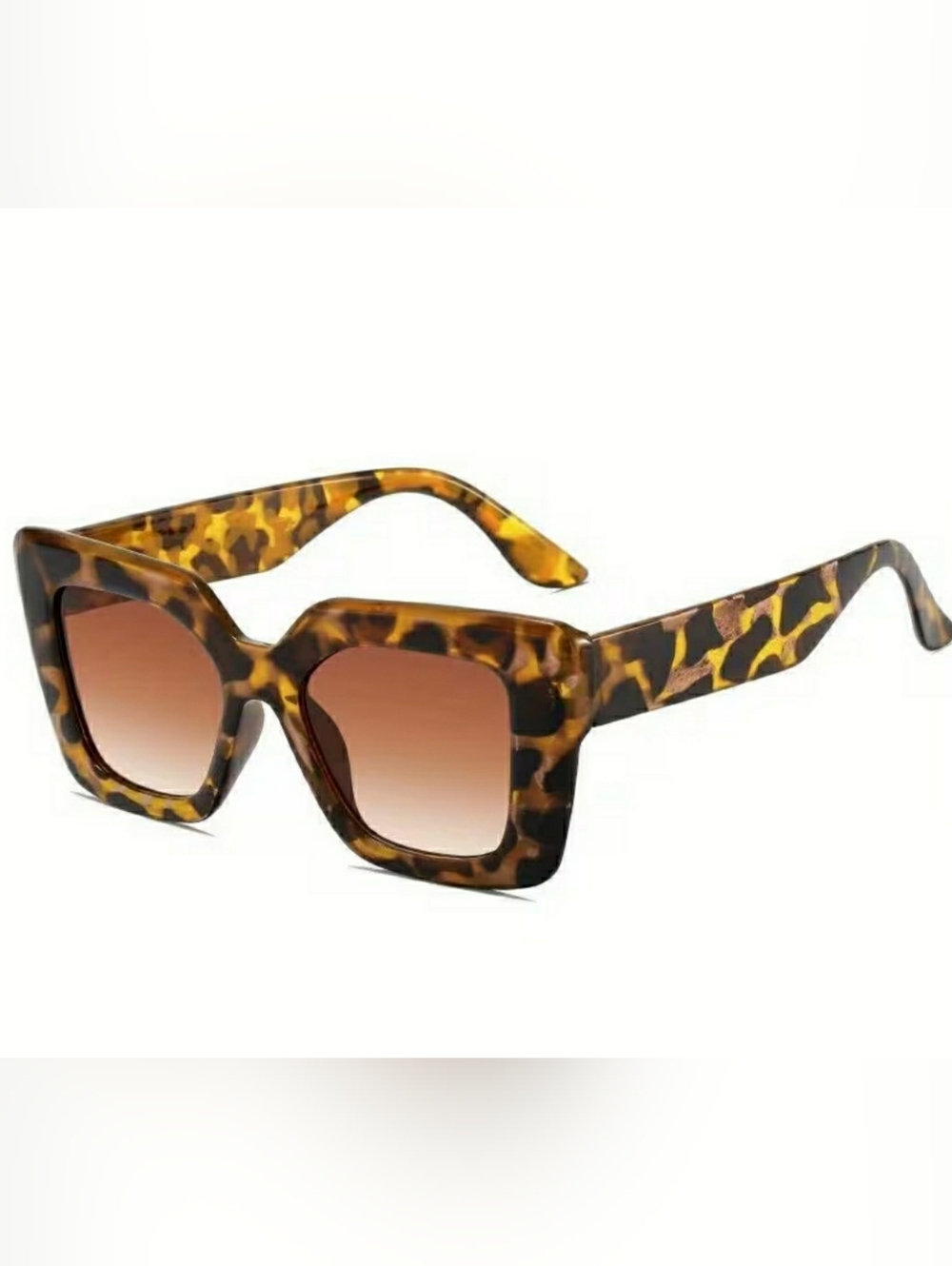 NEW Tortoiseshell Square Frame Sunglasses - Brown